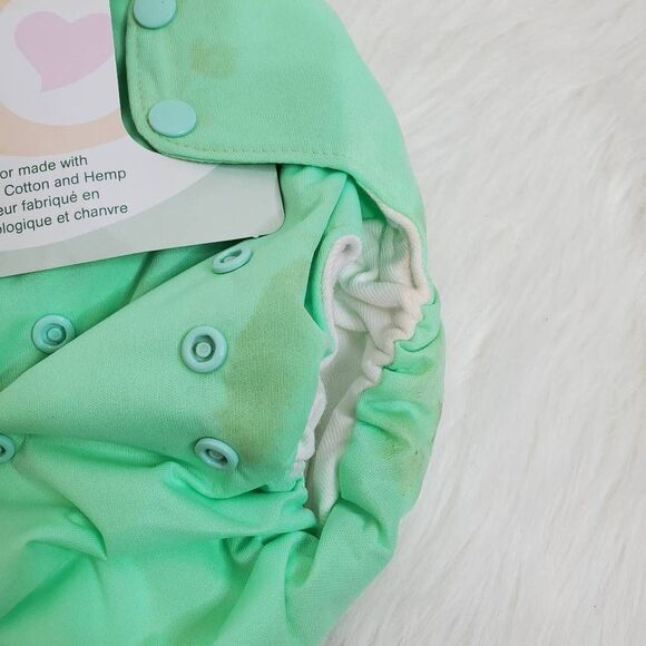 SMART BOTTOMS OS Mint green all in one dream diaper - Picture 4 of 6